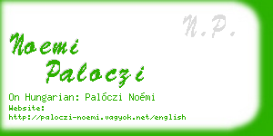 noemi paloczi business card